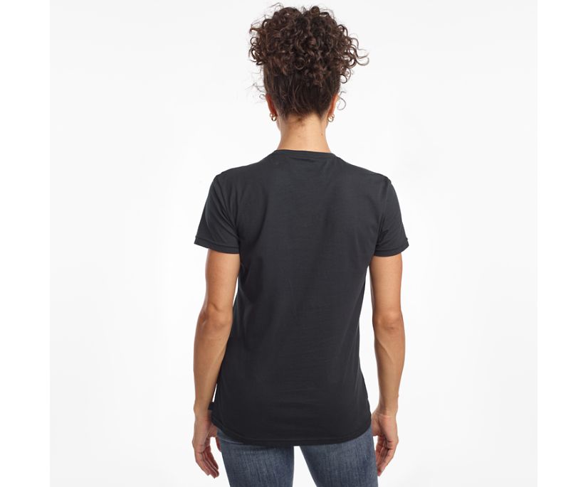 Saucony Rested Short Sleeve Women's Shirts Black | AU 289EBCX